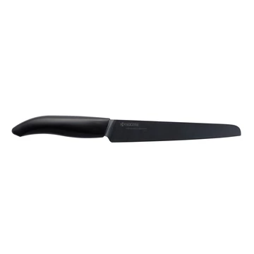 Kenyérszeletelő kés fekete - 18 cm