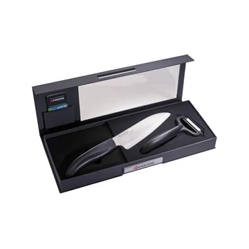 Santoku kés és Y hámozó szett - fekete