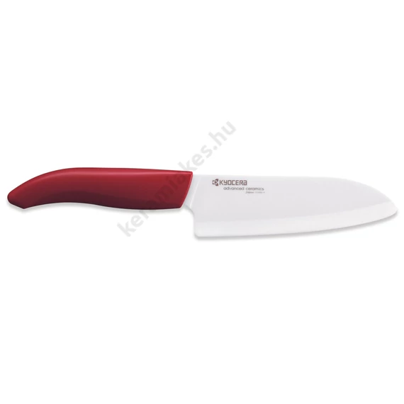 Santoku kés piros - 14 cm