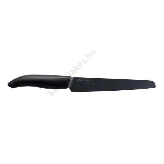 Kenyérszeletelő kés fekete - 18 cm