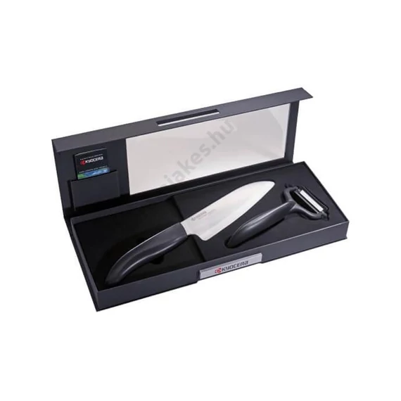 Santoku kés és Y hámozó szett - fekete